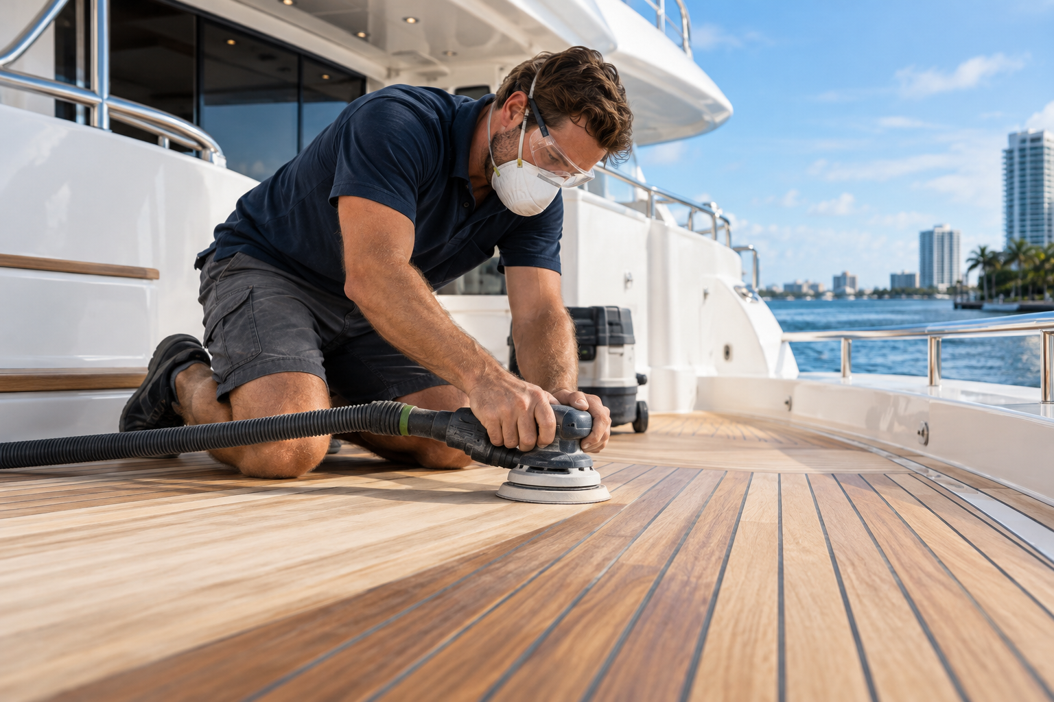 Teak Care service illustration